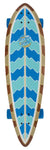 Santa Cruz Stipple Wave Dot Pintail Complete Cruiser Skateboard