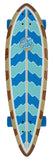 Santa Cruz Stipple Wave Dot Pintail Complete Cruiser Skateboard