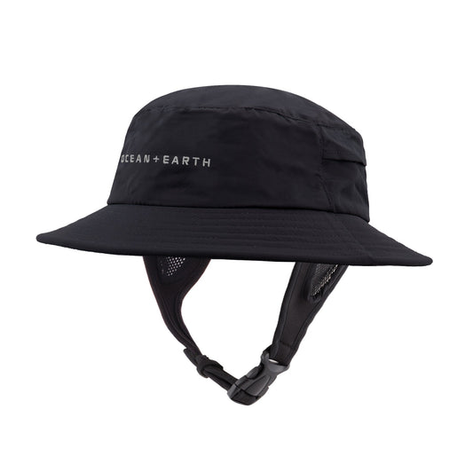 Ocean & Earth Mens Bingin Soft Peak Surf Hat Black