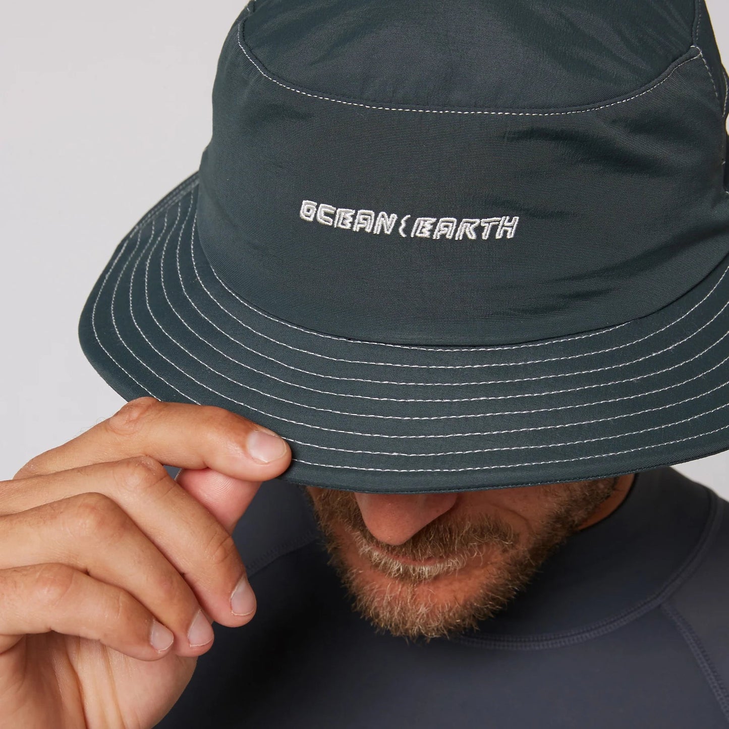 Ocean & Earth G-Land Lightweight Soft Peak Surf Hat Forest Green