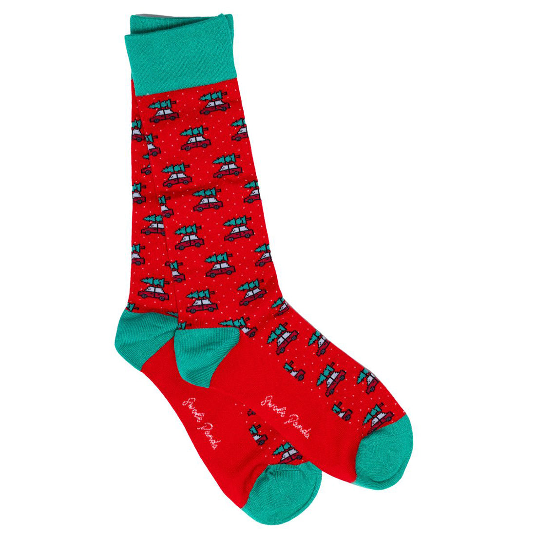 Driving Home For Christmas Bamboo Socks Socks Swole Panda UK 4-7 (US 5-7.5 / EU 37-40)