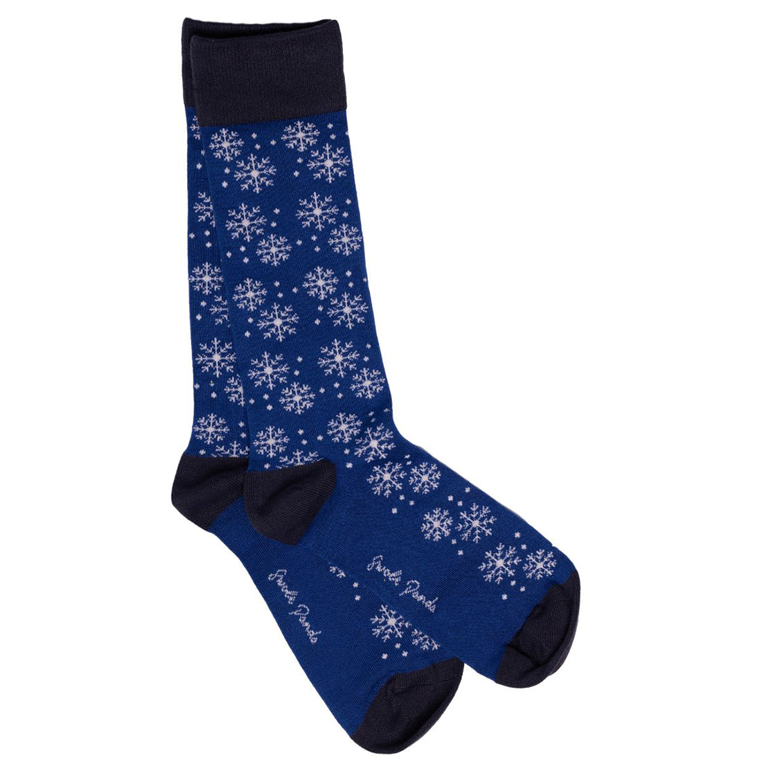 Snowflake Sock Box - 1 Pair of Bamboo Socks (His) Sock Gift Box Swole Panda