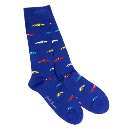 Blue Classic Car Bamboo Socks Socks Swole Panda UK 7-11 (US 8-12 / EU 40-47)
