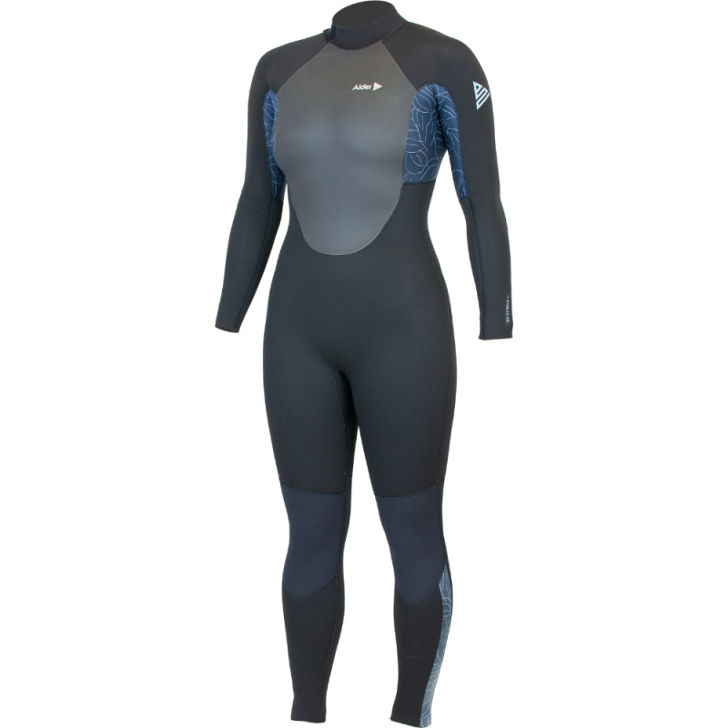 Alder Stealth Women's 5/4/3mm Back Zip Slate Wetsuit Wetsuits Alder 6 5/4/3mm Fullsuit