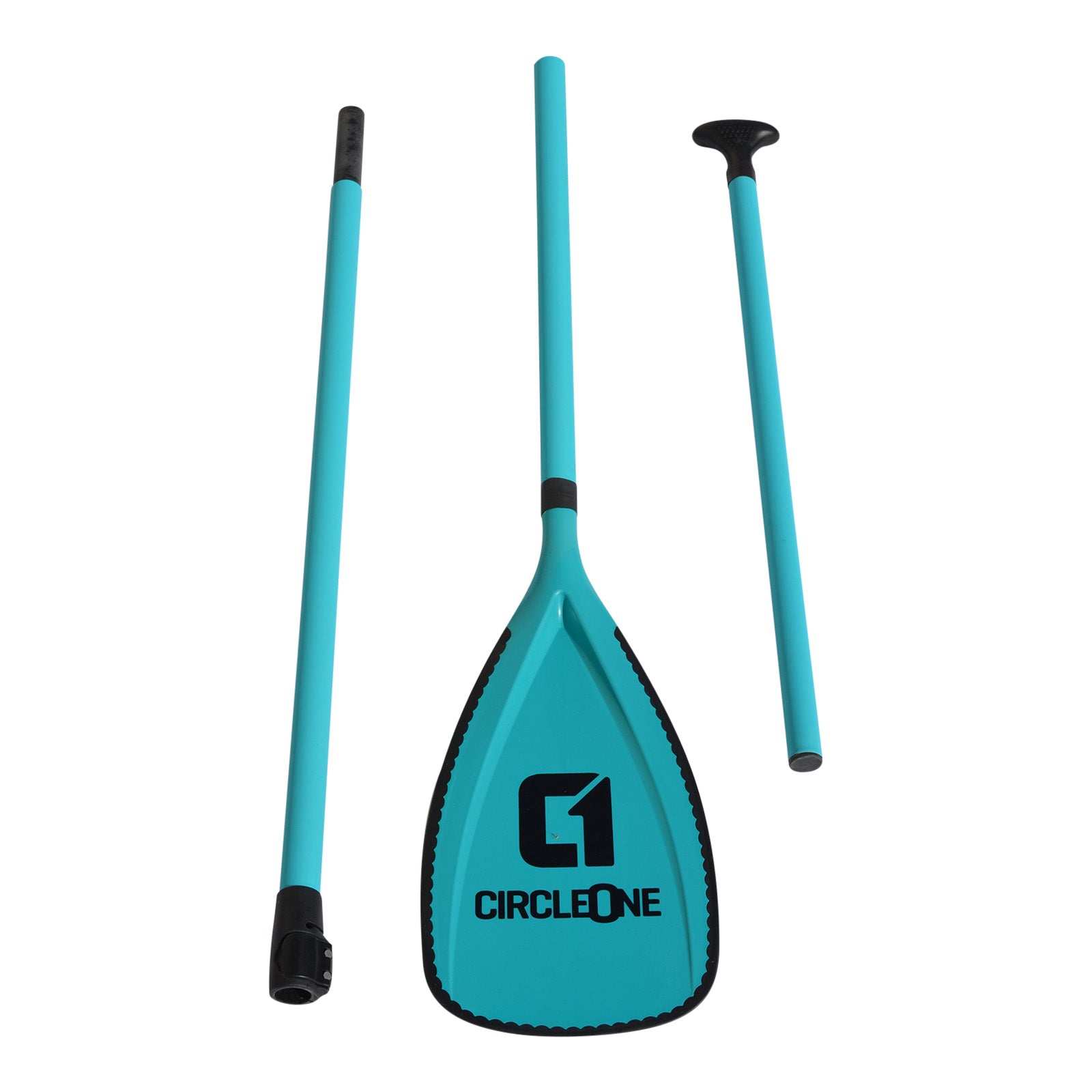 3 Piece Adjustable SUP Paddle - Glass Fibre Shaft+Nylon Blade Stand Up Paddle Board SUP Circle One Surf