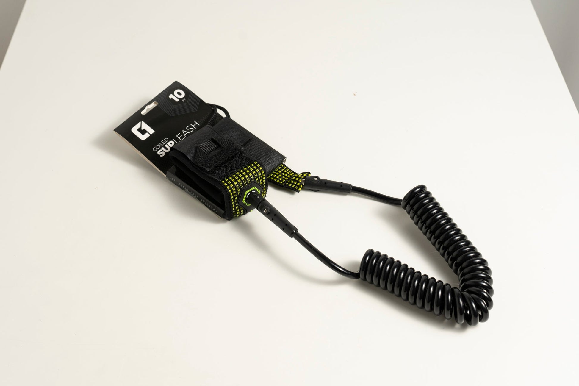 10ft Coiled SUP Ankle/Knee Leash Leash Circle One Surf