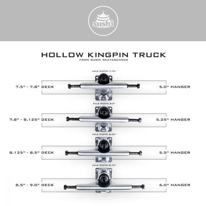 Sushi Truck Hollow Kingpin Skateboard Truck Single Skateboard Trucks Sushi
