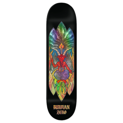 Zero Skateboard Deck Stained Glass Burman 8.5"