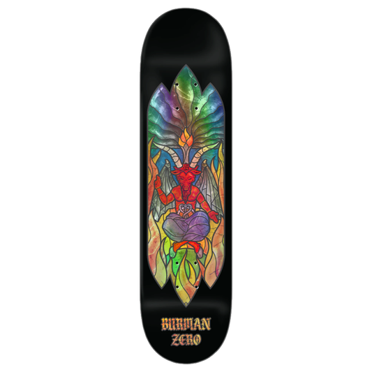 Zero Skateboard Deck Stained Glass Burman 8.5"