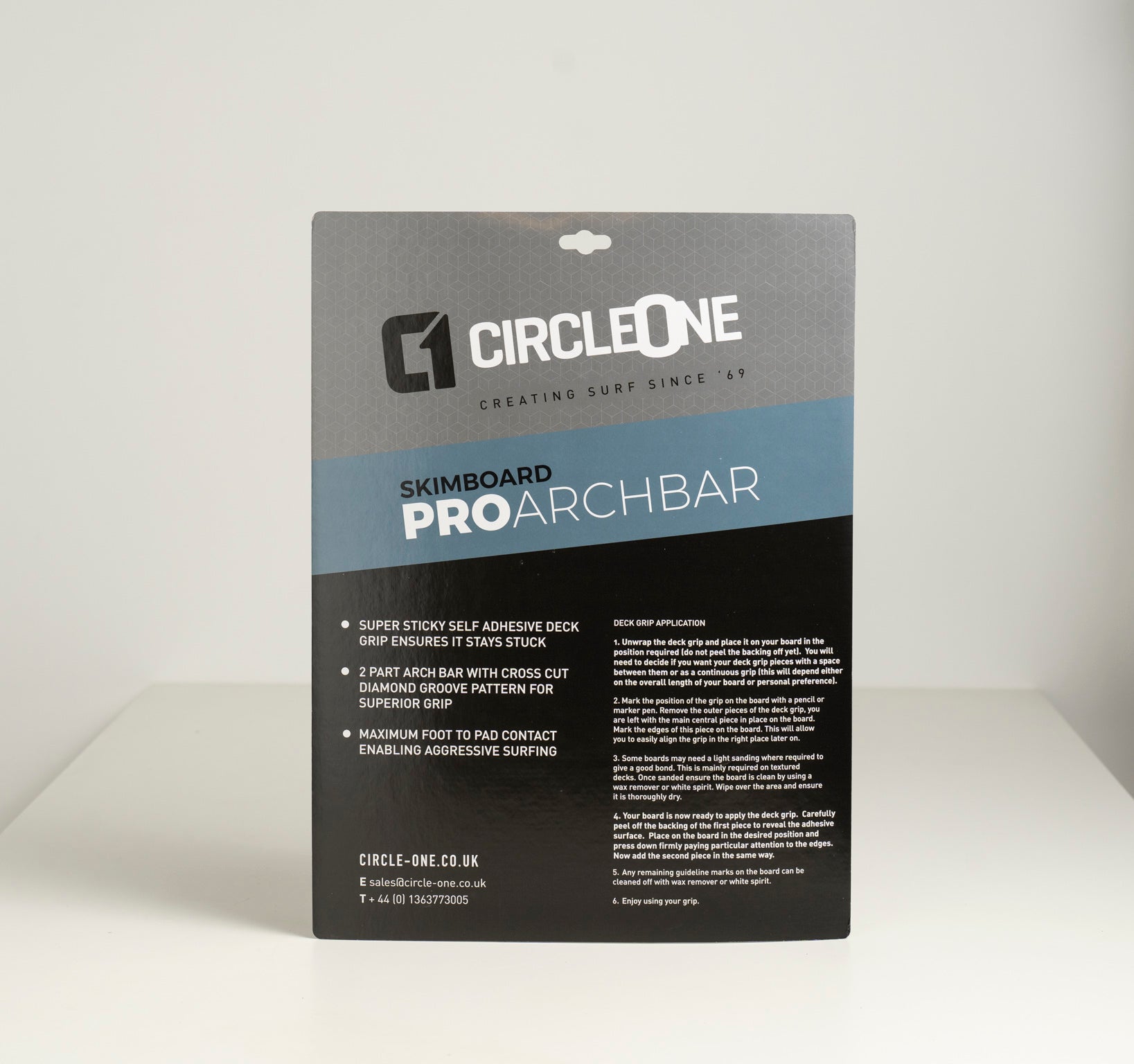 Skimboard Arch Bar Traction Pad EVA 2 Piece 22.5inch (57cm) Circle One Surf