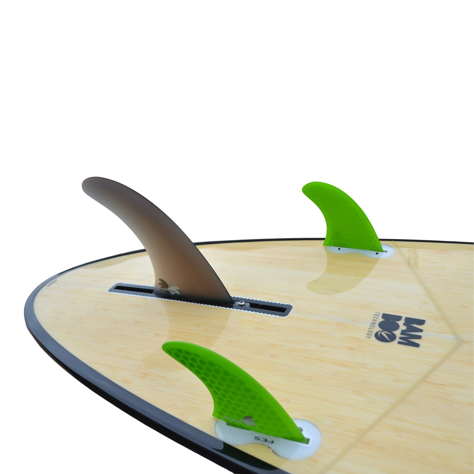 6inch Centre Fin Smokey Fibreglass + 2 Honeycomb side fins (FCS compatible) Surfboard Fins Circle One Surf