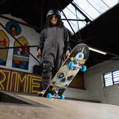 Xootz Doublekick Street Skateboard - Snake Skull 31" Skateboards Xootz