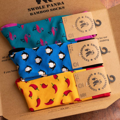 Get fresh pairs of super soft bamboo socks each month. Swole Panda