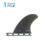 True Ames 3.3" Trailer - Futures Compatible (Solid Fiberglass) Smoke