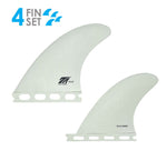 True Ames Quad Futures Compatible (Fibreglass) White