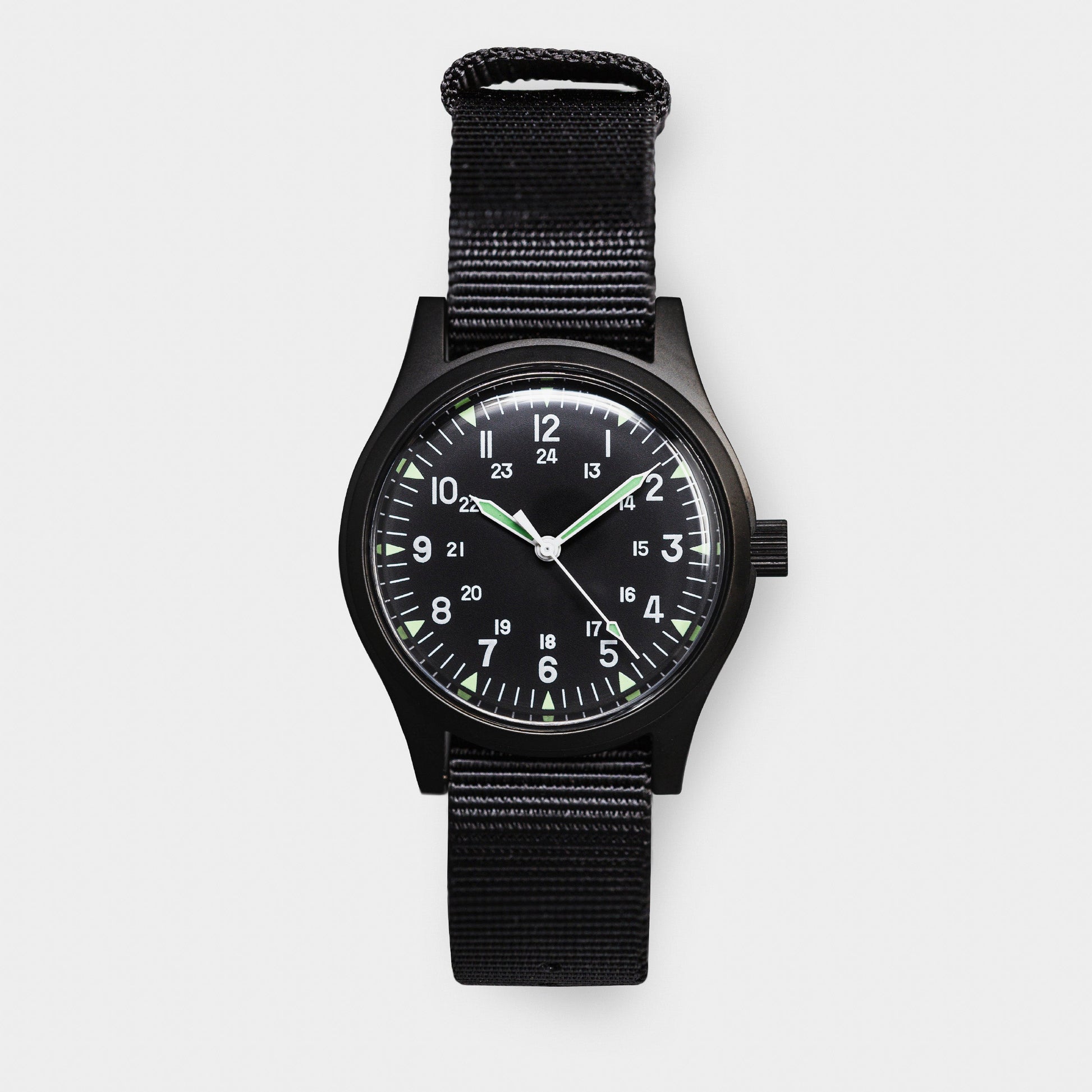 'Terrain Black' Cat.4 Field Watch (38mm) | Limited Edition Watches Rotate North