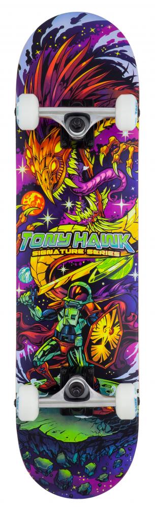 Tony Hawk SS 360 Complete Skateboard Cosmic Double Kick Tony Hawk 31.5” 7.75”