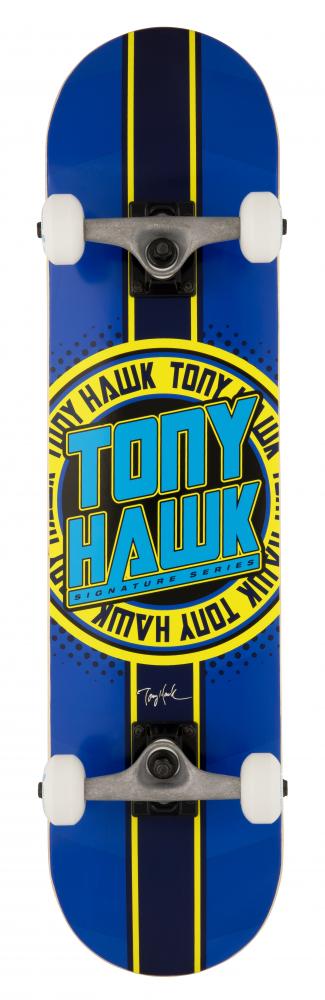 Tony Hawk SS 180 Complete Street Skateboard Badge Logo Blue
