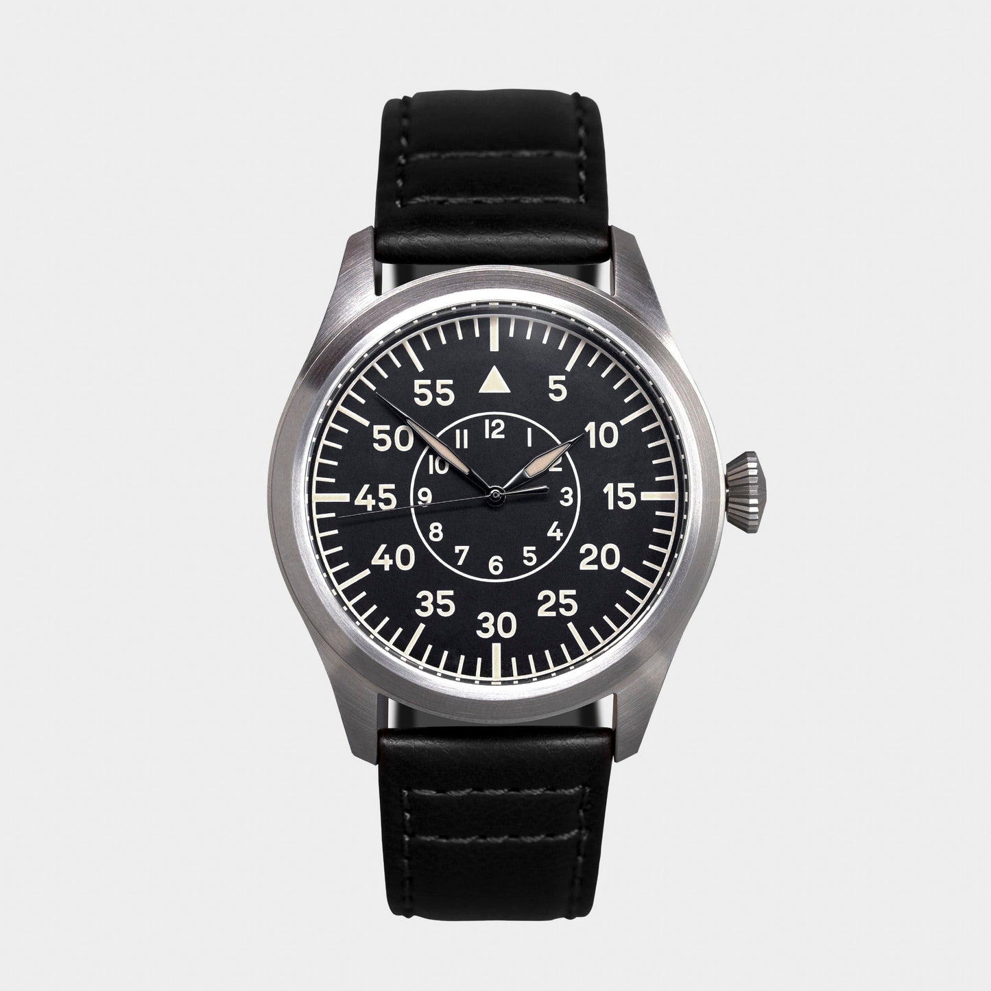 'Turbulence' Cat.2 Aviator's Watch (46mm) | Rook Black Watches Rotate North
