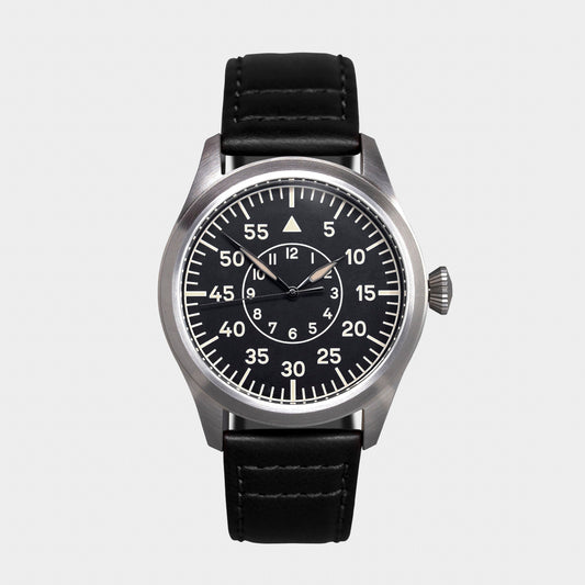 'Turbulence' Cat.2 Aviator's Watch (46mm) | Rook Black Watches Rotate North