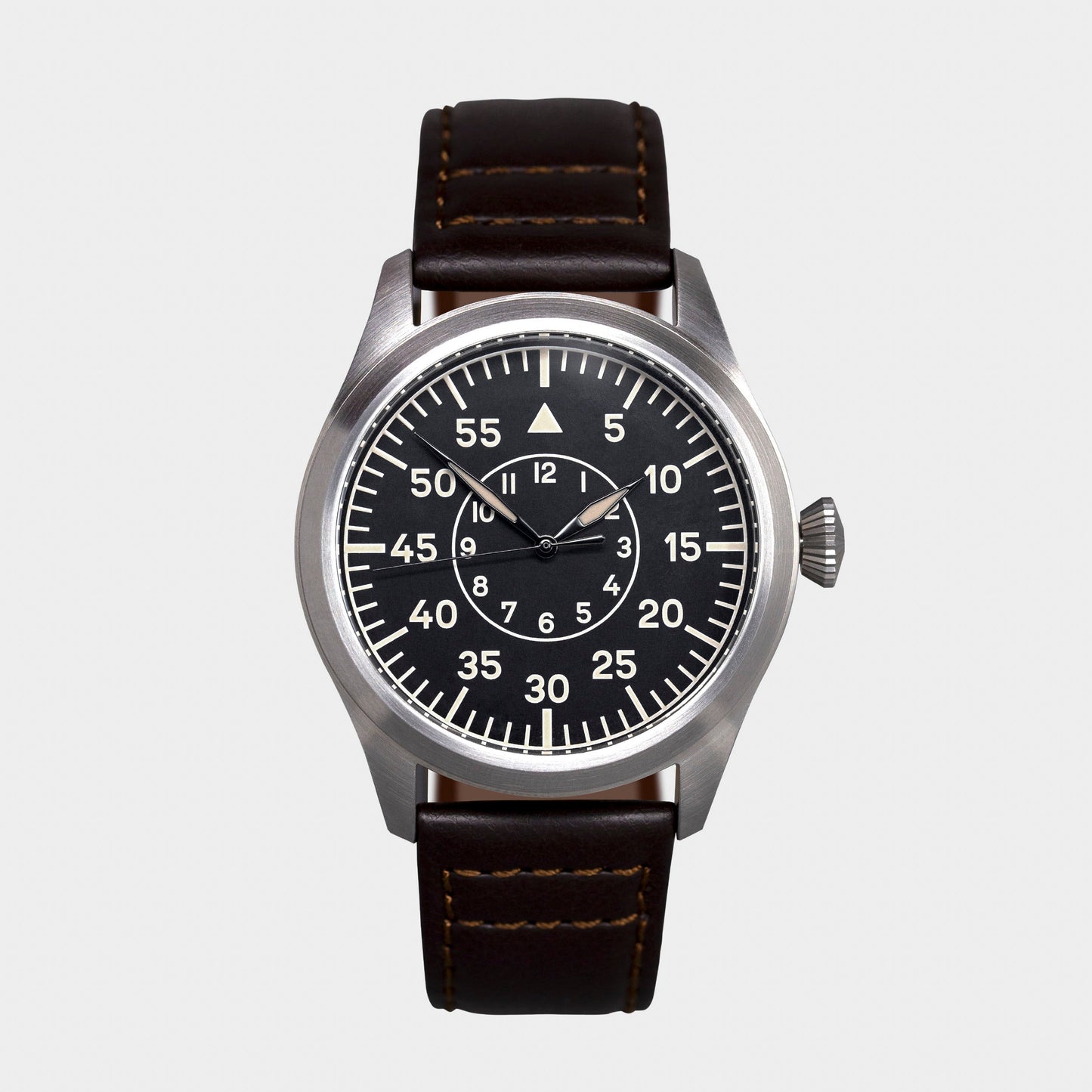 'Turbulence' Cat.2 Aviator's Watch (46mm) | Pullman Brown Watches Rotate North