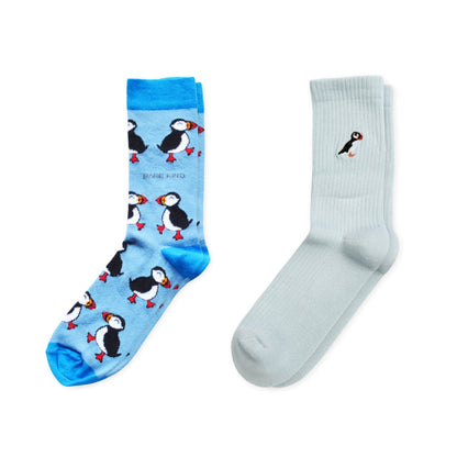 The Blue Puffin 2 Pack Bamboo Sock Set Socks Bare Kind