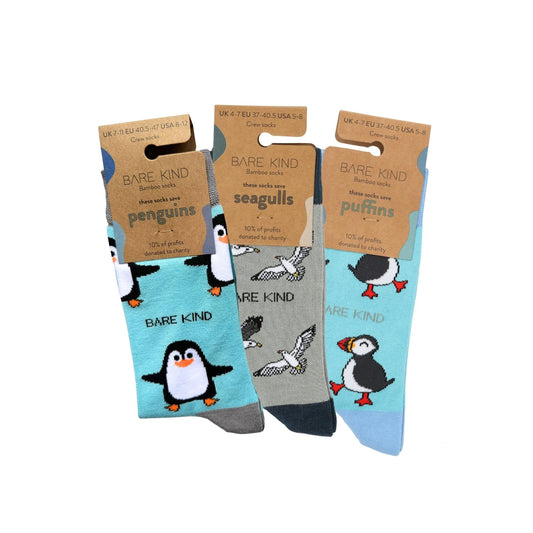 The Seabird Bundle of 3 Socks Bare Kind