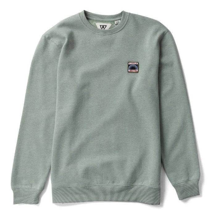 Vissla Solid Sets Eco Crew sweatshirt Vissla Light Sage Heather XL