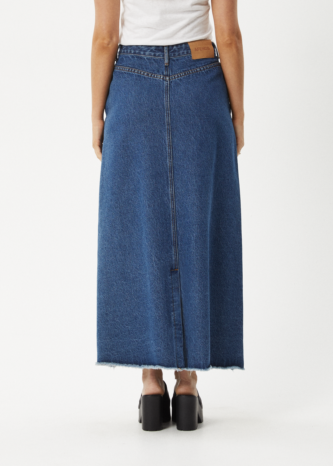 Afends Chichi- Denim Midi Skirt ladies skirt AFENDS