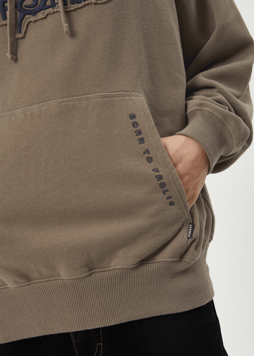 Afends Antic- Boxy Hoodie hooded sweatshirt AFENDS