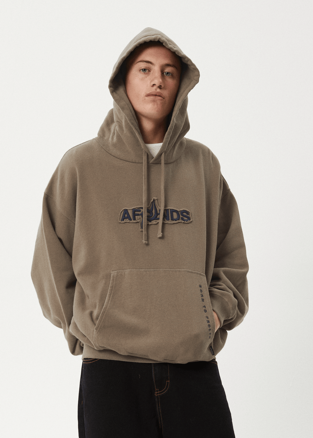 Afends Antic- Boxy Hoodie hooded sweatshirt AFENDS