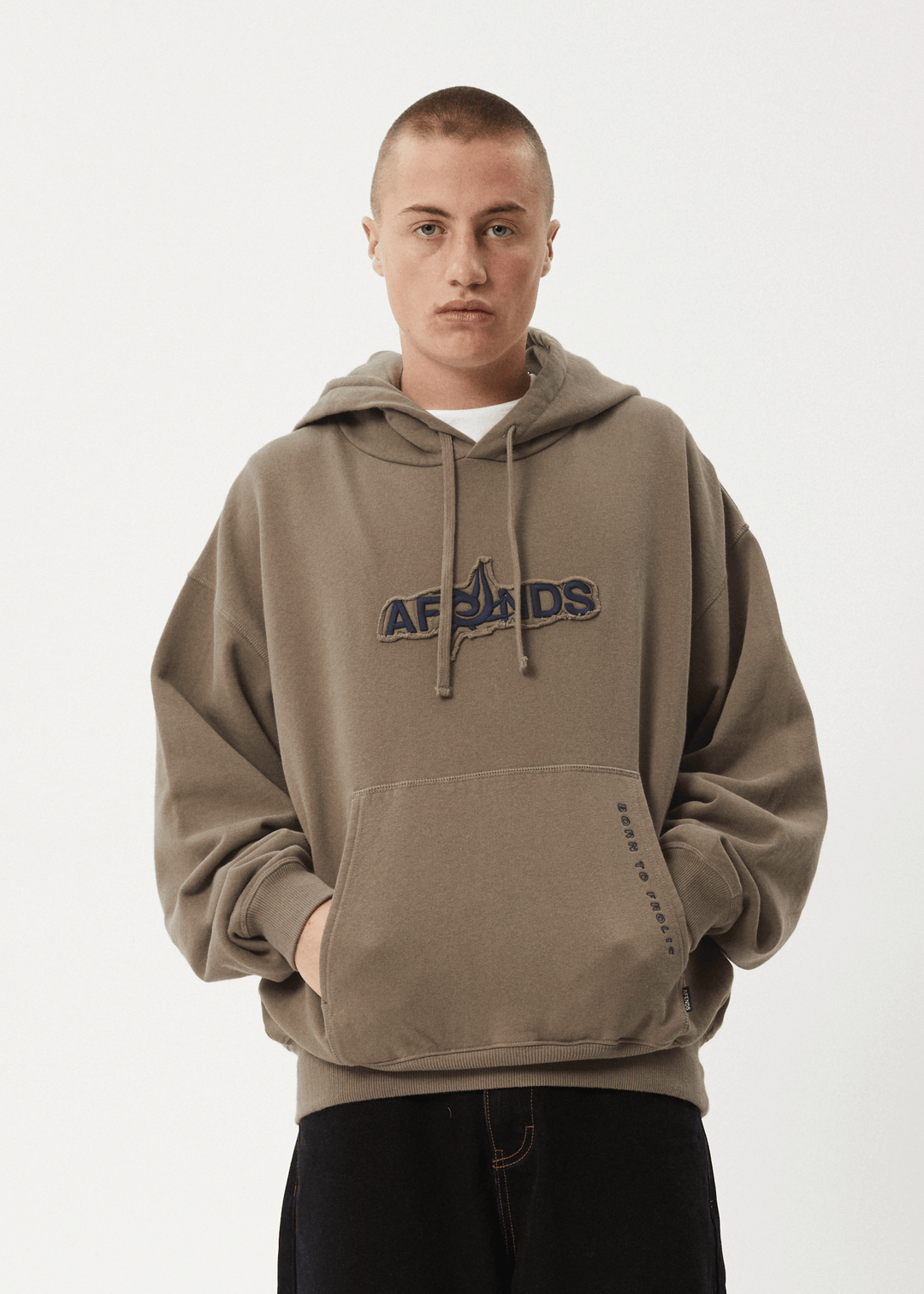 Afends Antic- Boxy Hoodie hooded sweatshirt AFENDS
