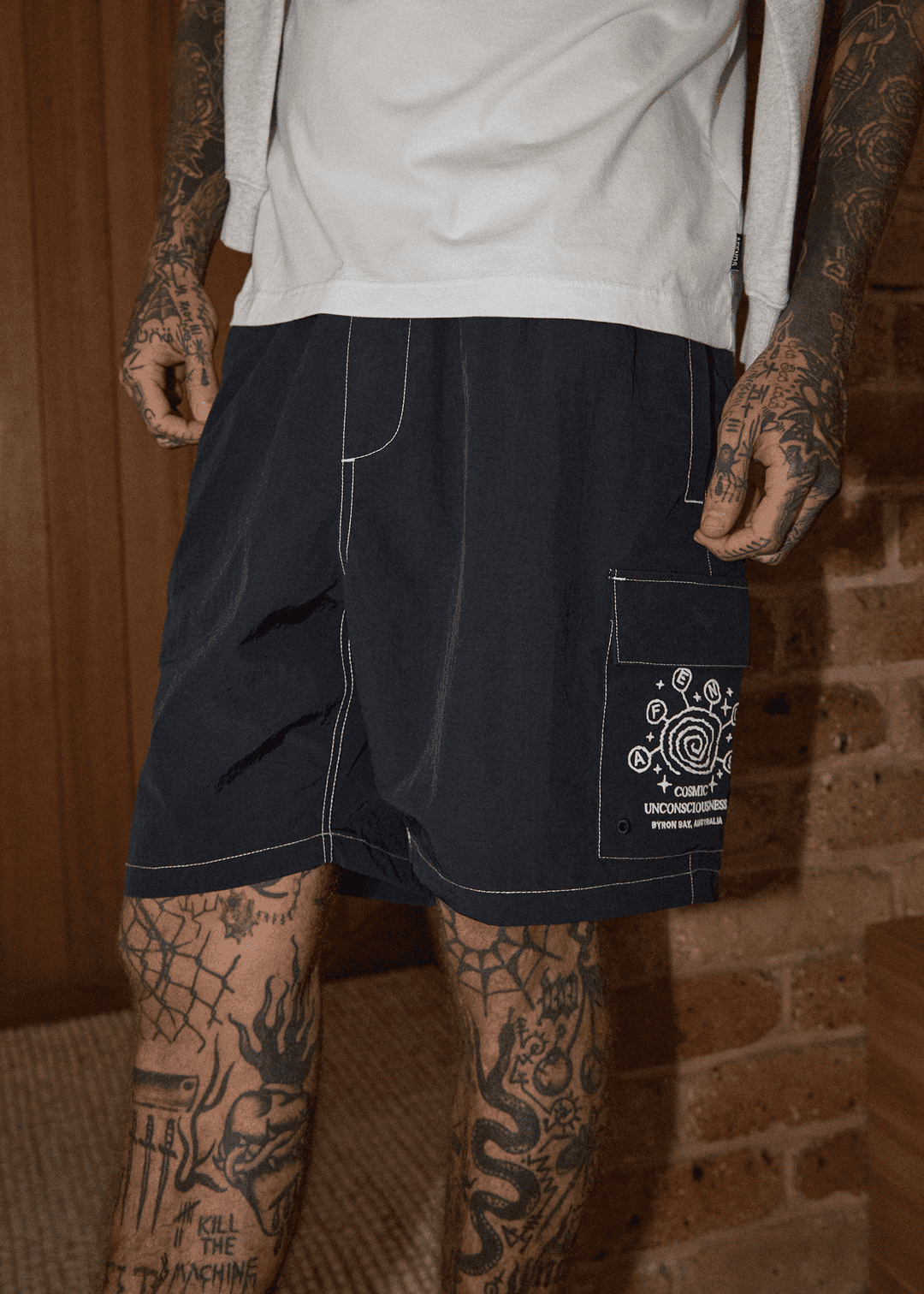 AFENDS Cosmic Cargo Baywatch Swim Short 18" boardshort AFENDS