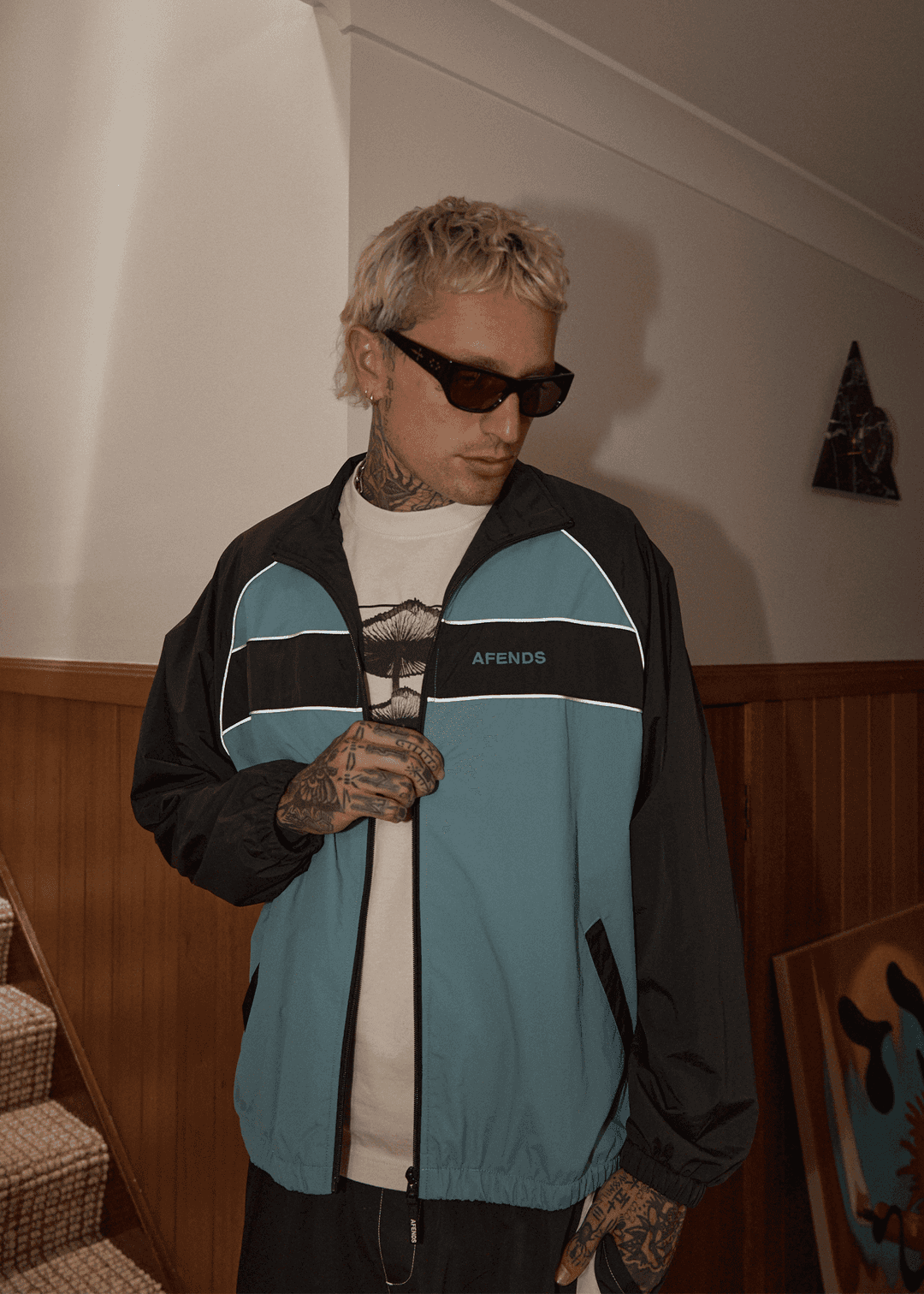 AFENDS Spicy Sports Spray Jacket - Ocean Spray jacket AFENDS