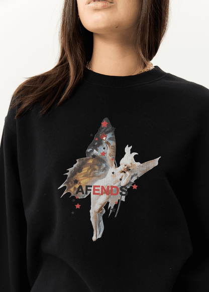 AFENDS Pixie Recyled Crew Neck Jumper ladies sweater AFENDS