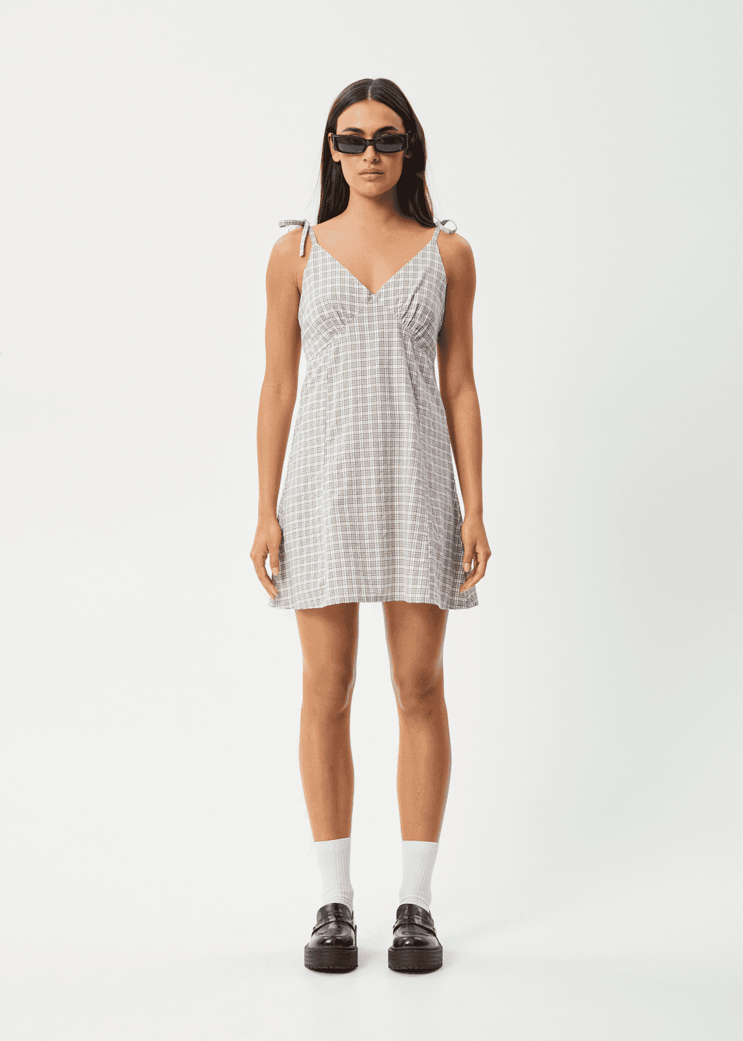 AFENDS Drew Seersucker Mini Dress ladies dress AFENDS