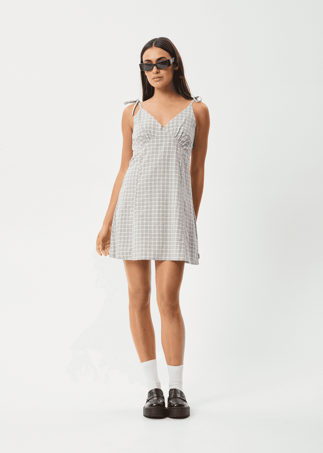 AFENDS Drew Seersucker Mini Dress ladies dress AFENDS