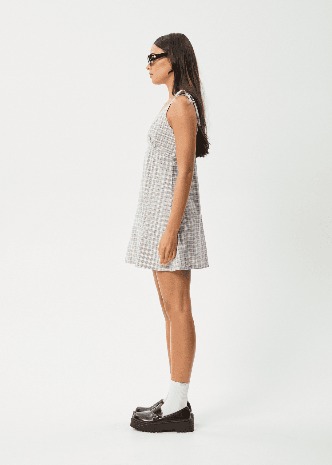 AFENDS Drew Seersucker Mini Dress ladies dress AFENDS