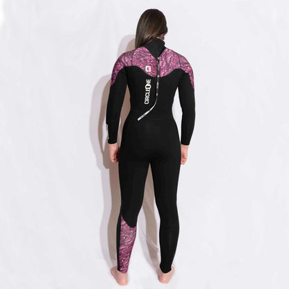 Womens 5/4mm Winter Wetsuit KONA GBS Back Zip Womens Wetsuit Circle One Surf