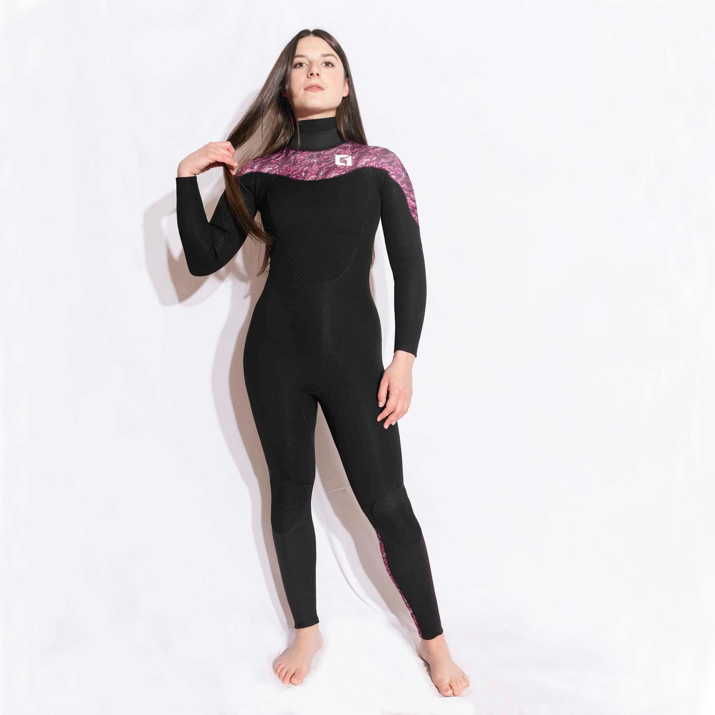 Womens 5/4mm Winter Wetsuit KONA GBS Back Zip Womens Wetsuit Circle One Surf