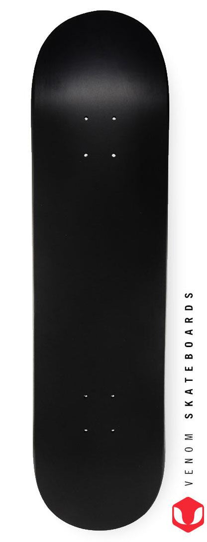 Venom Skateboards Kids Matt Black Chalkboard / Message Board / Bedroom Door Sign Skateboard Deck With Chalk Pack art kit, Deck Venom Skateboards