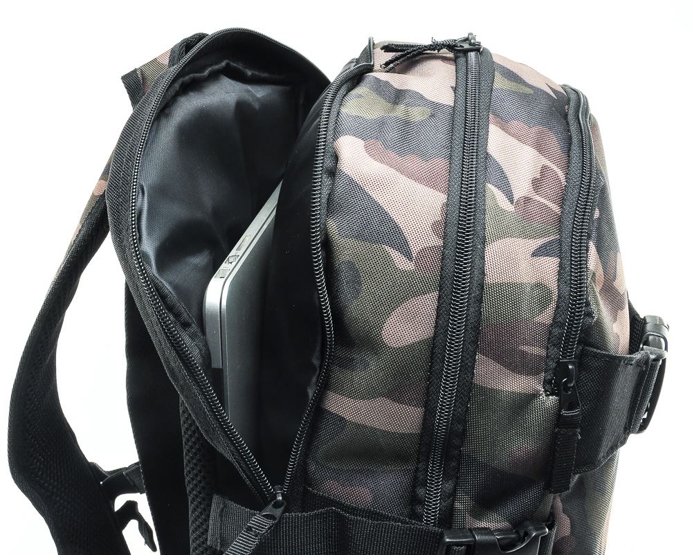 Venom Skateboards PRO Backpack with Skate Carrier - Camo bag Venom Skateboards