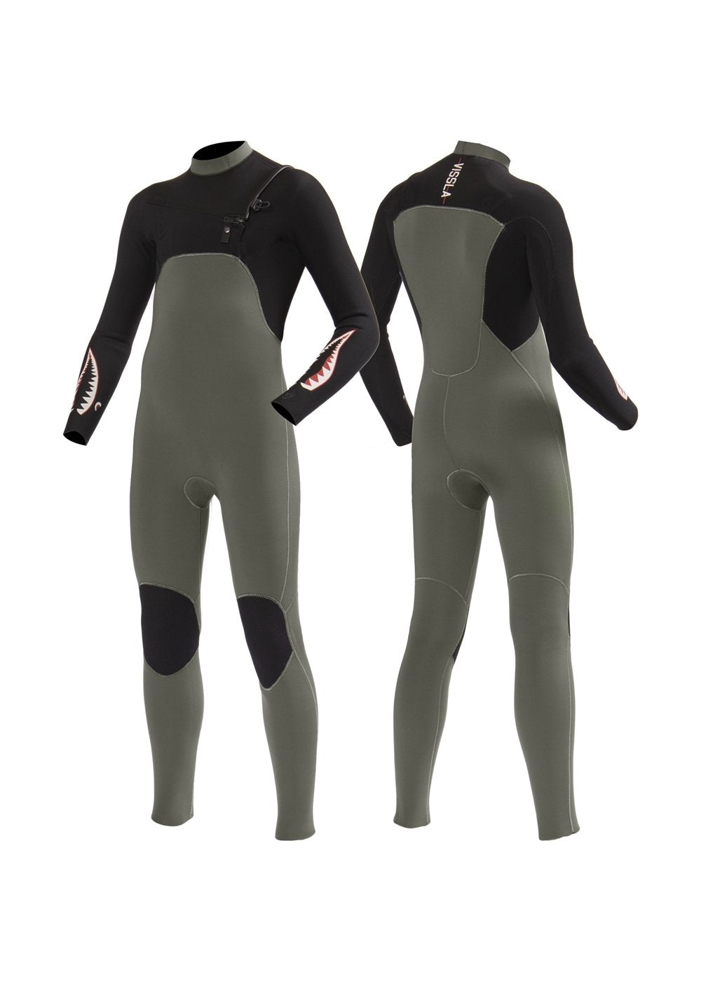 Vissla 7 Seas boys 3-2 full chest zip wetsuit kids wetsuit Vissla