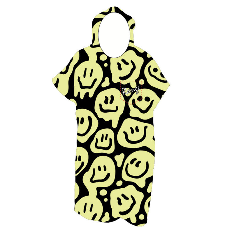 Range kids poncho kids poncho Range Yellow One size