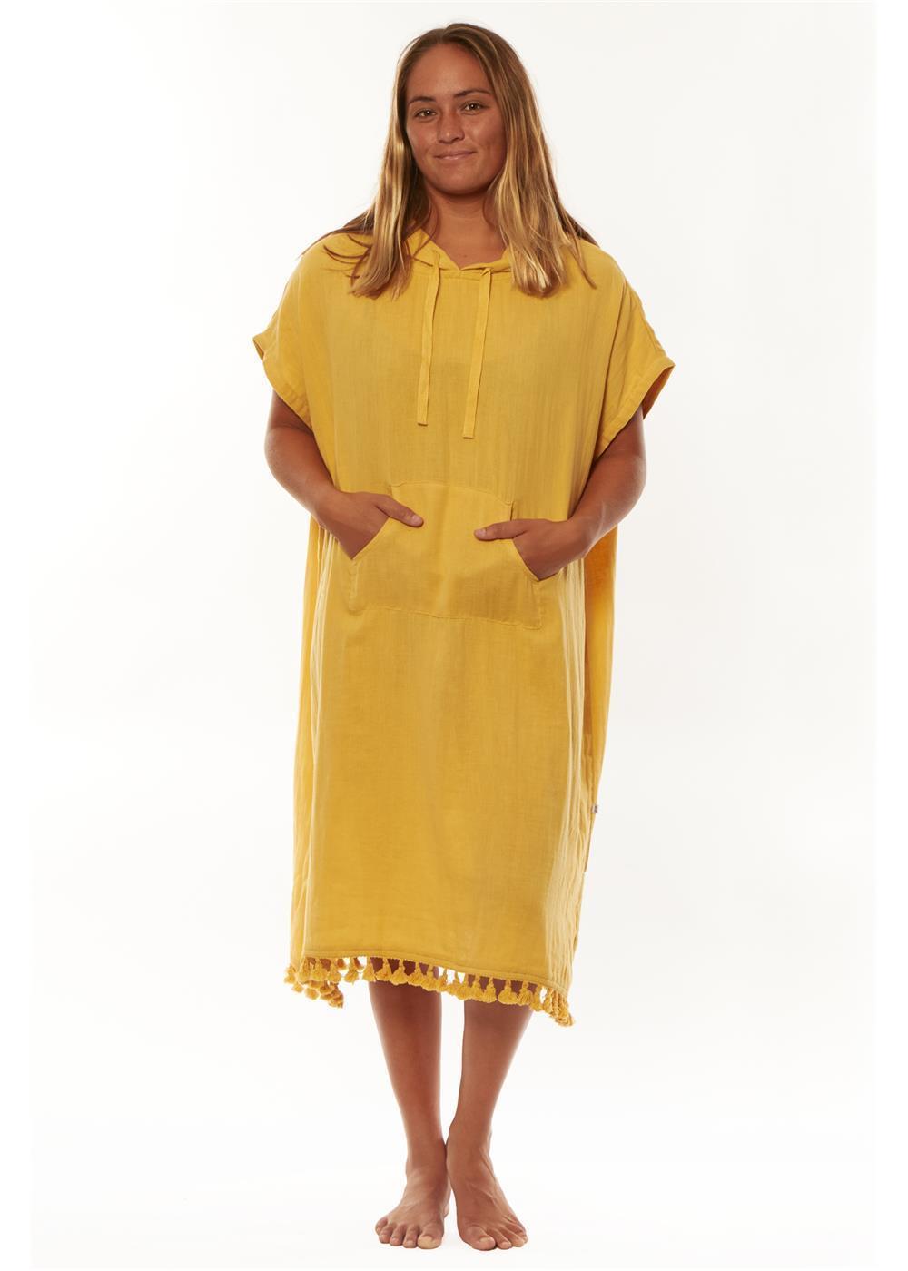 Sisstrevolution Sunny side hooded towel poncho Sisstrevolution Honeycomb O/S