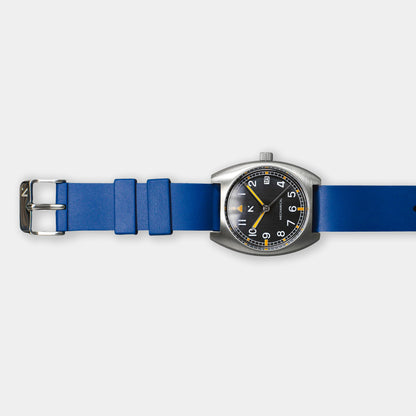 Natural Rubber Watch Strap (18mm) | Royal Blue Watch Strap Rotate North