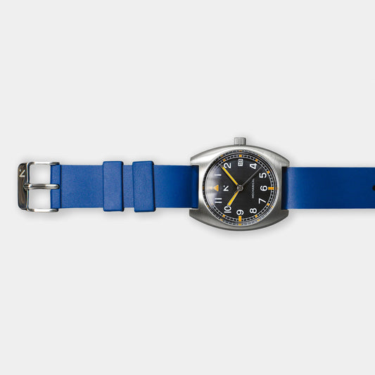 Natural Rubber Watch Strap (18mm) | Royal Blue Watch Strap Rotate North