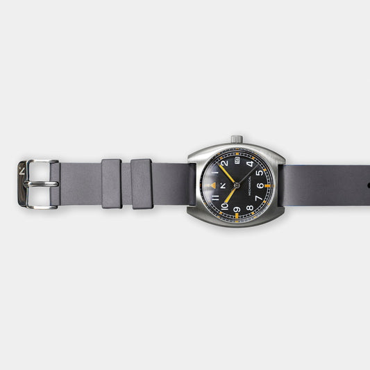 Natural Rubber Watch Strap (18mm) | Storm Grey Watch Strap Rotate North
