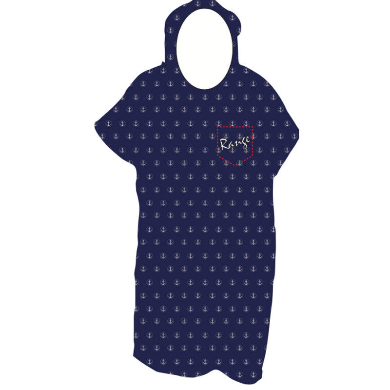 Range kids poncho kids poncho Range Blue One size