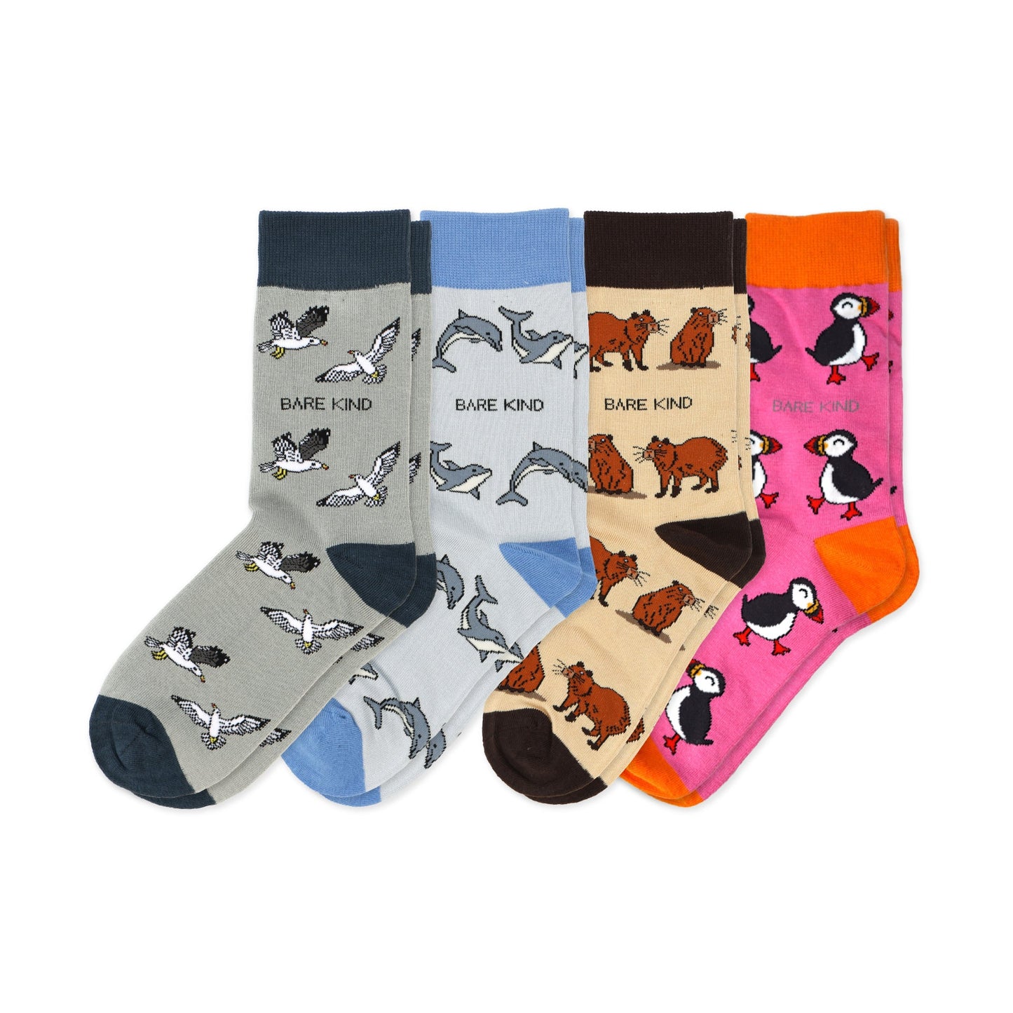 Animal Antics 4 Pack Bamboo Sock Set Socks Bare Kind